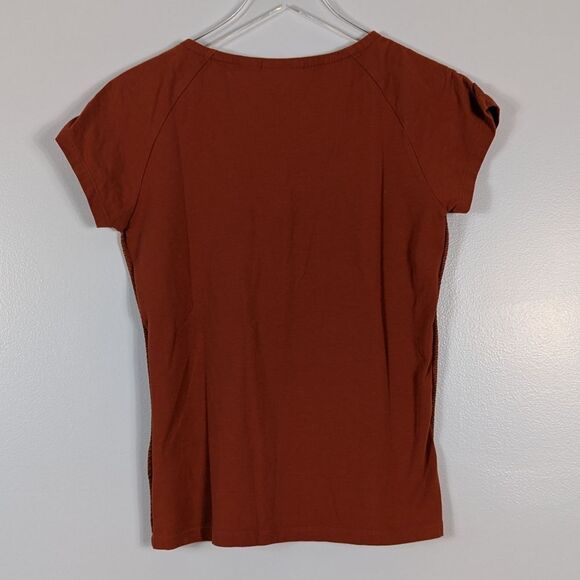 Harley Davidson Women's Rust Orange Shirt Large - Picture 7 of 10